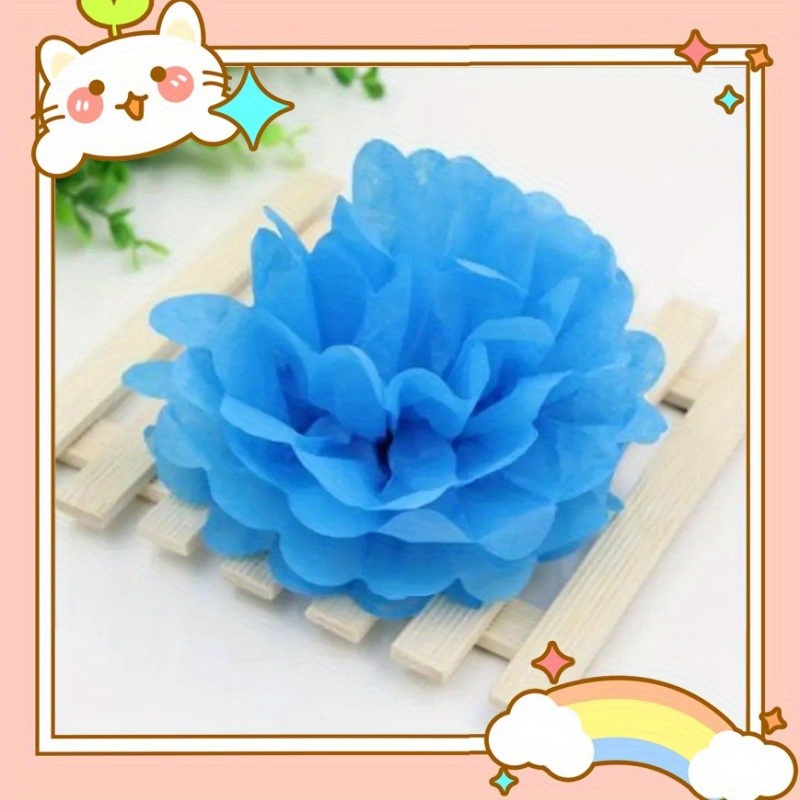 Tissue Pom Poms Party Decoration Props Wedding Celebration - Temu