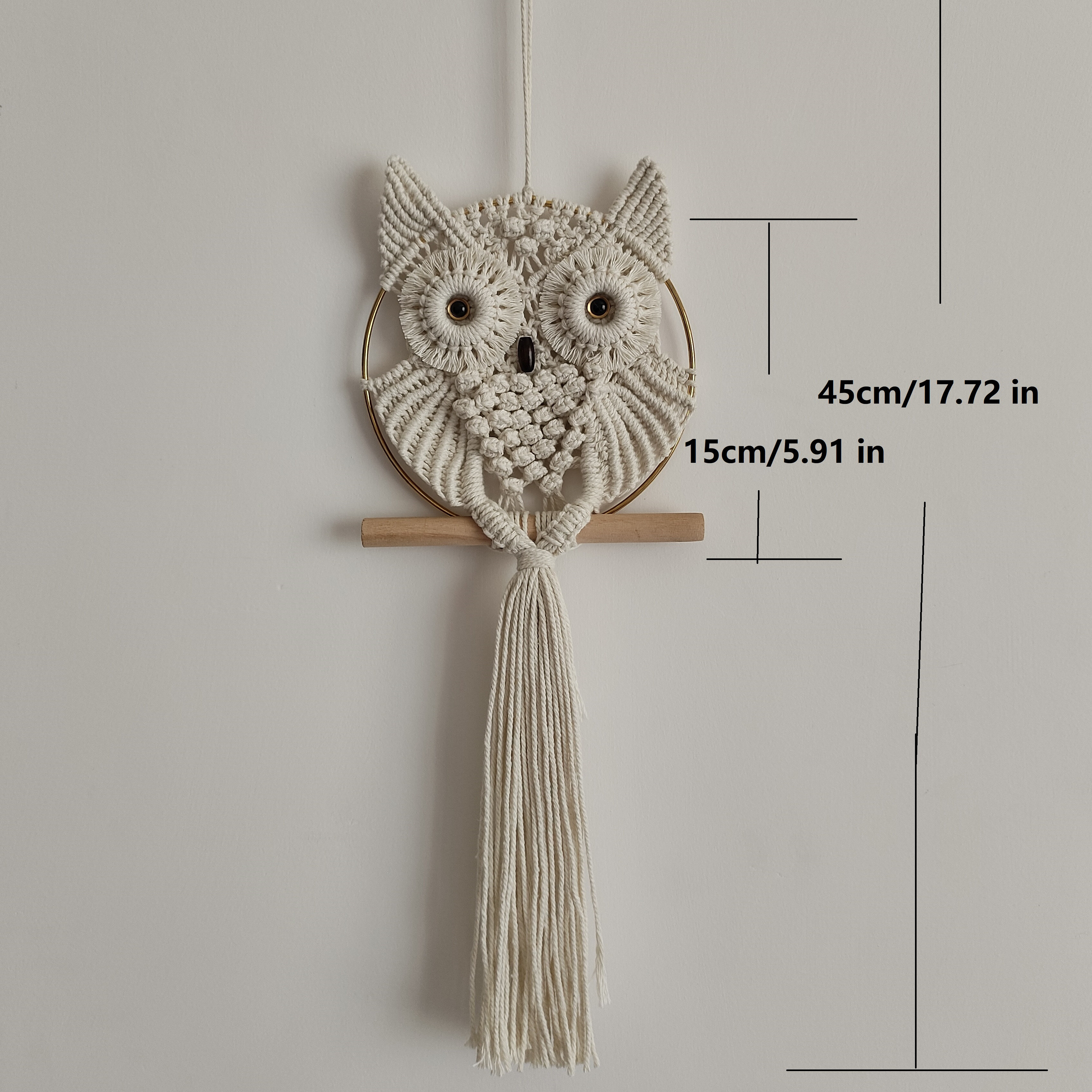  Macrame Kits for Adults Beginners, 2 in 1 Circle+Owl