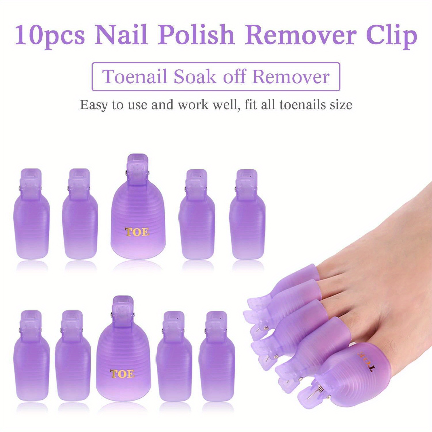 Gel Nail Polish Remover Clips Kit Double Ended Metal Cuticle Temu