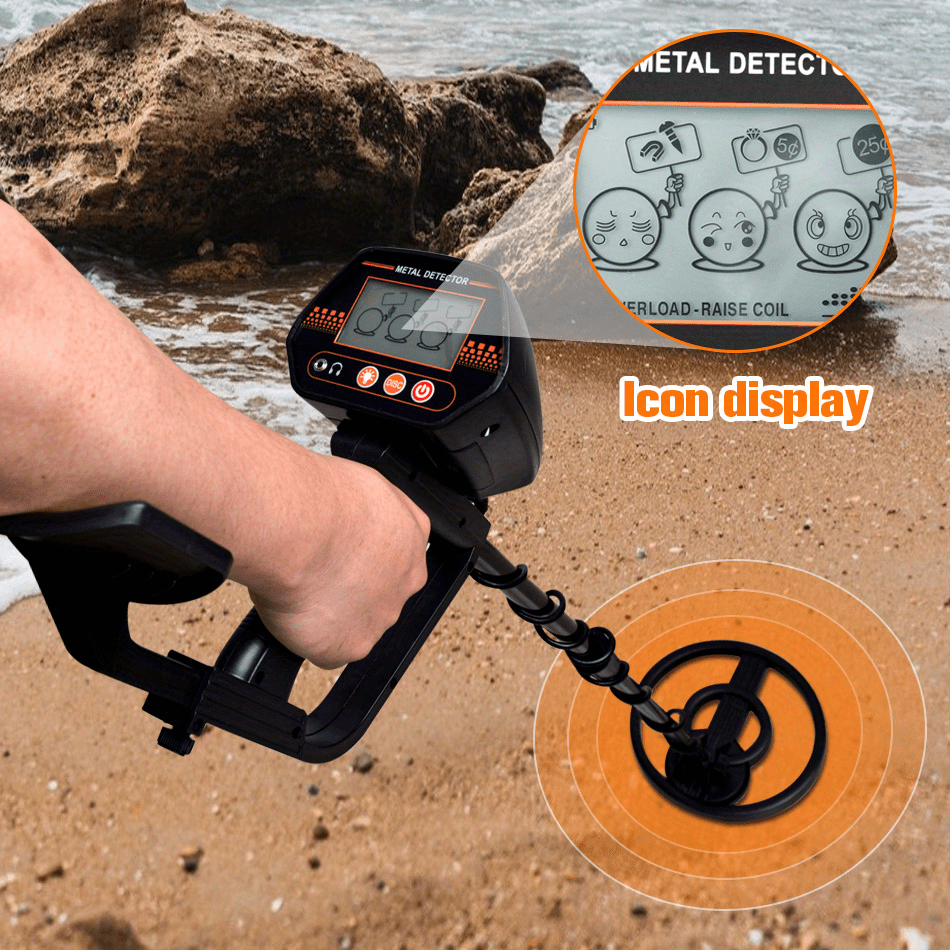 Beach Treasure Finder Handheld Underground Metal Detector - Temu