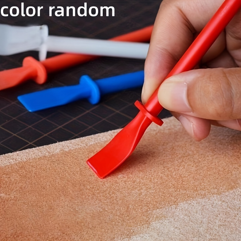 4 Pieces Glue Spreader Sticks Glue Applicator Adhesive Applicator Painting  Scrapers for Handmade DIY PU-Leather Craft Tool, Random Color
