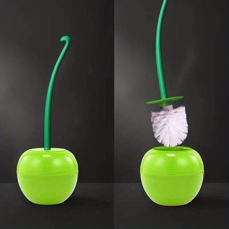 Cherry Toilet Brush Holder Set for a Brighter Bathroom