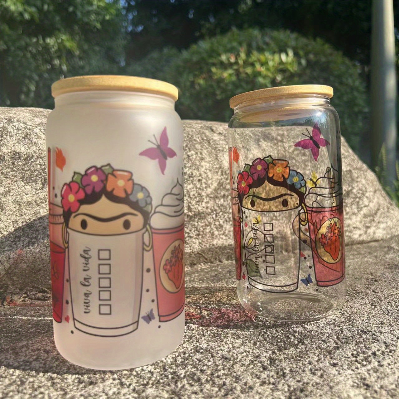 Libbey Glass Cans, Sublimation Iced Coffee Cups