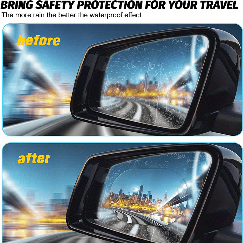 Acheter DYS Auto Shop 2 pièces Film imperméable de protection anti-buée  pour rétroviseur de voiture transparent anti-éblouissement