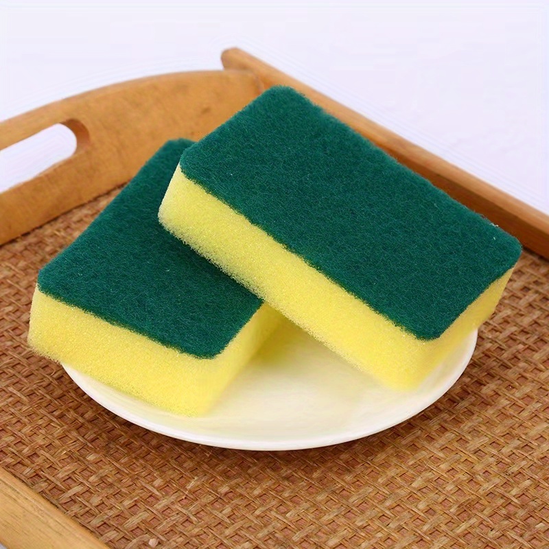 Kitchen Cleaning Sponge, Eco Non-scratch Sponge Block For Dish, Scrub Sponge,  Cleaning Supplies - Temu United Arab Emirates