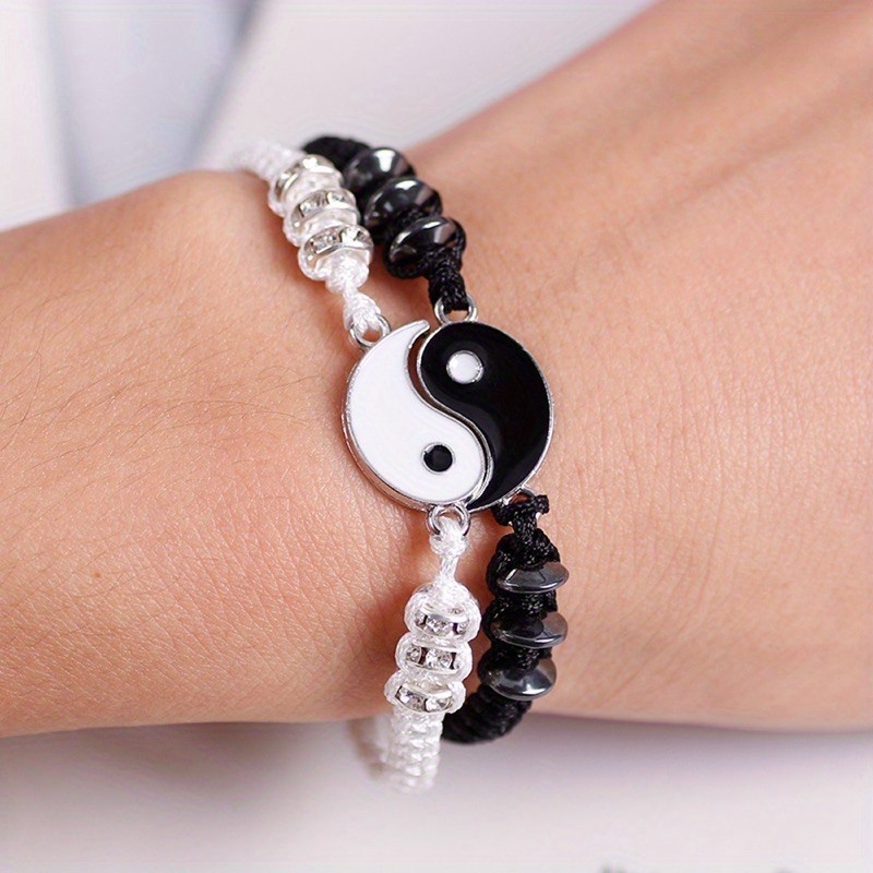 Couple Bracelet Friendship Best Friend Bracelets Yin Yang - Temu