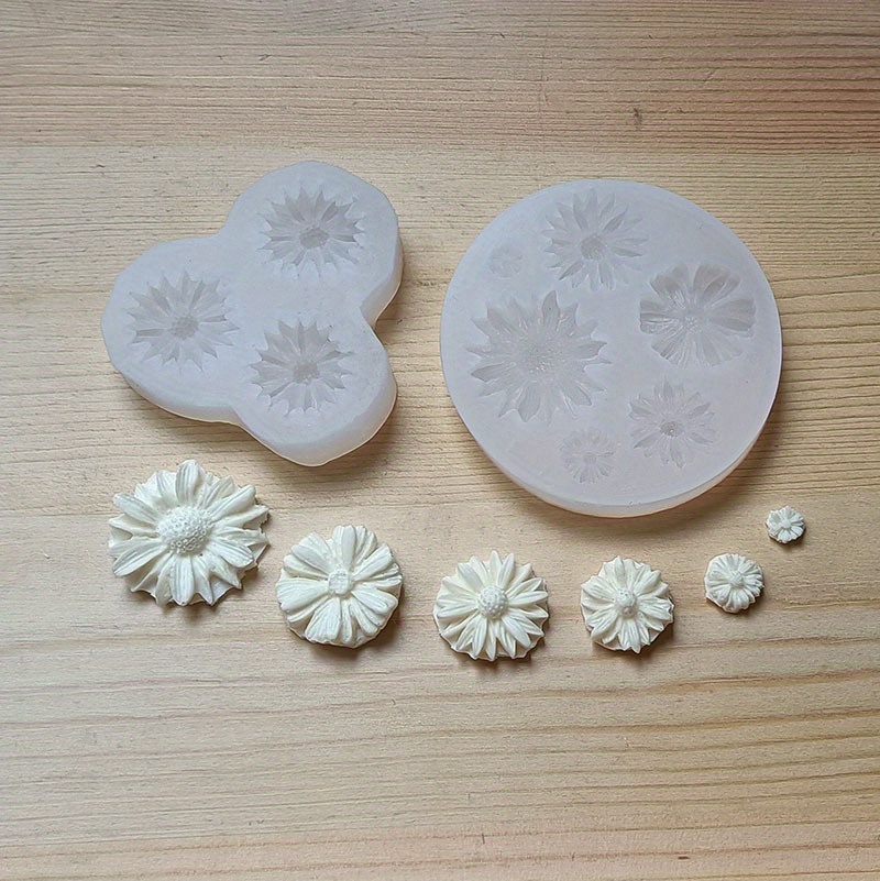 3d Sunflower Daisy Chocolate Mold Perfect Fondant Candy Temu Australia