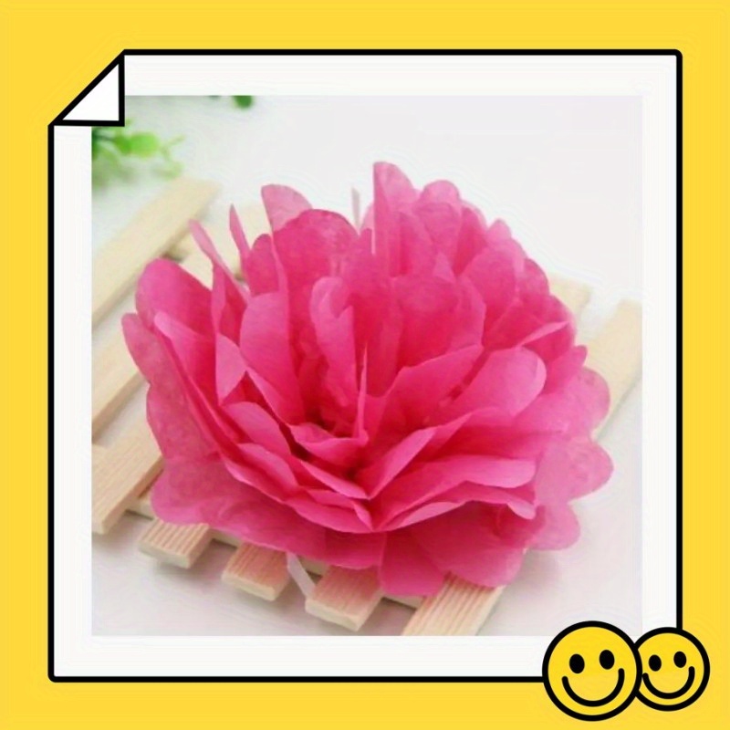 Tissue Paper Photo Wall & Flower Prop!