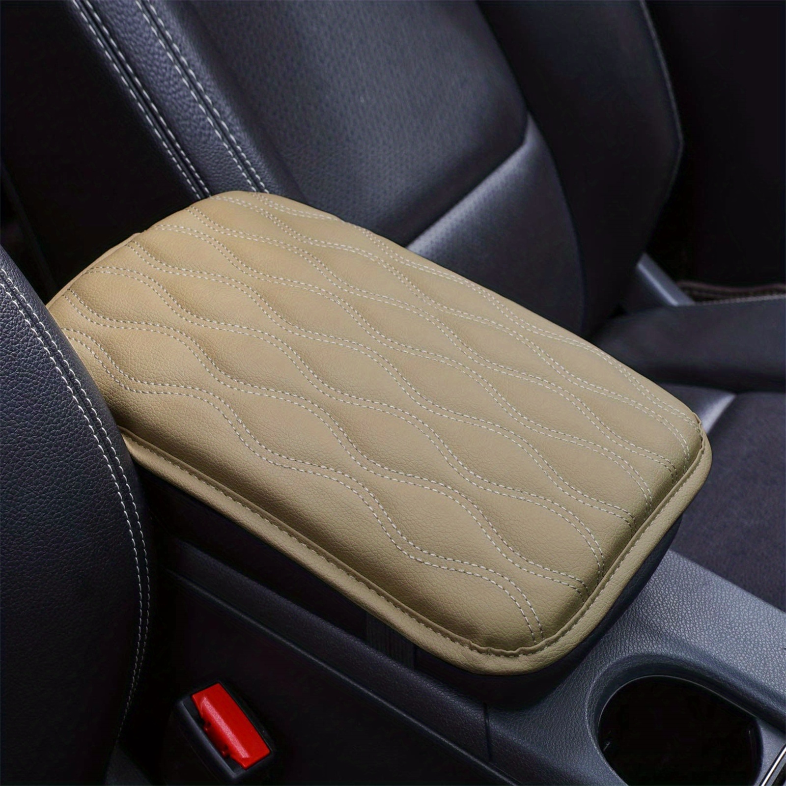  Car Center Console Cushion Pad, Universal Leather Waterproof  Armrest Seat Box Cover Protector,Comfortable Car Decor Accessories Fit for  Most Cars, Vehicles, SUVs (White) : Automotive