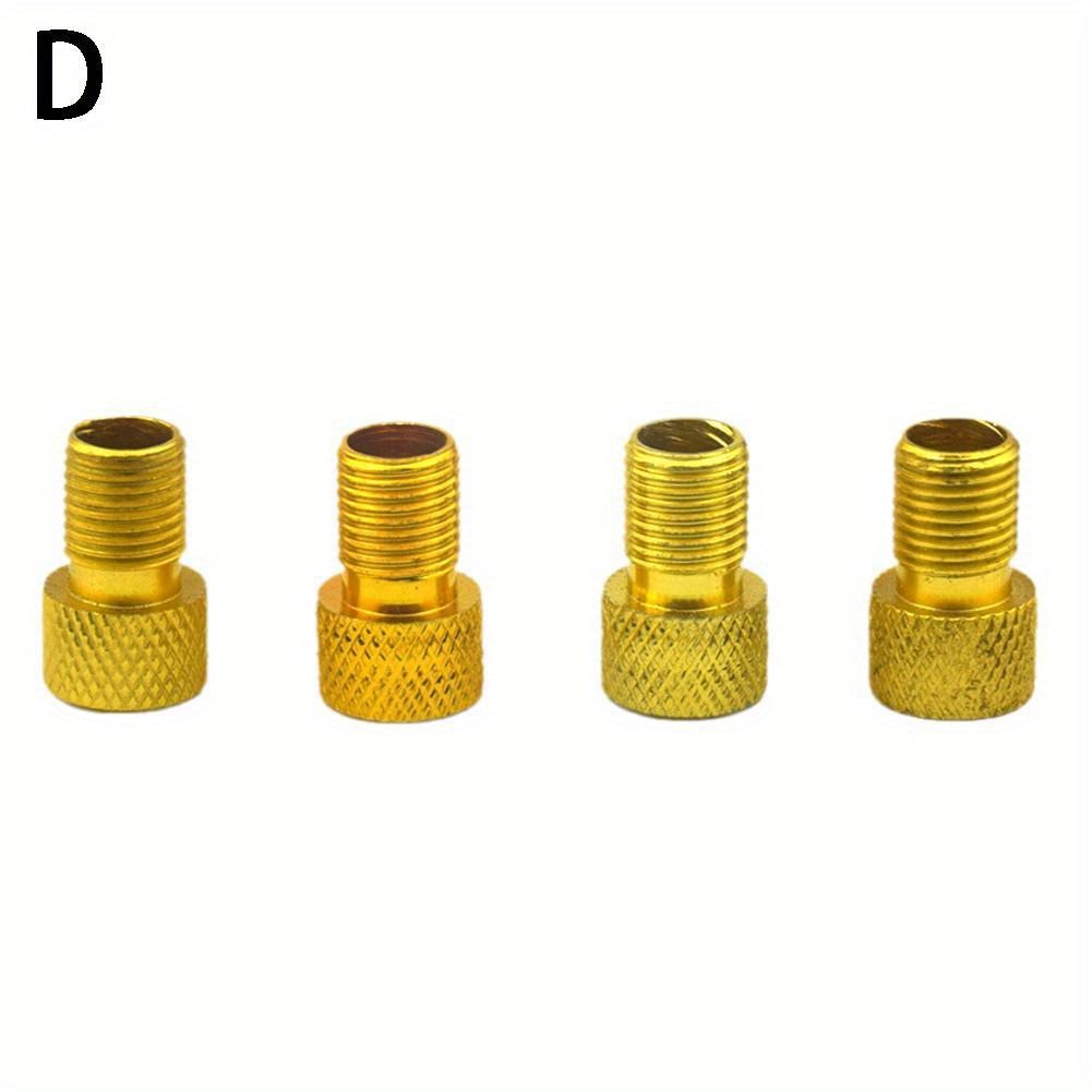 4pcs Alluminio lega adattatore valvola bici convertire Presta a Schrader  valvola bicicletta pompa aria ugello tubo strumenti accessori per  biciclette