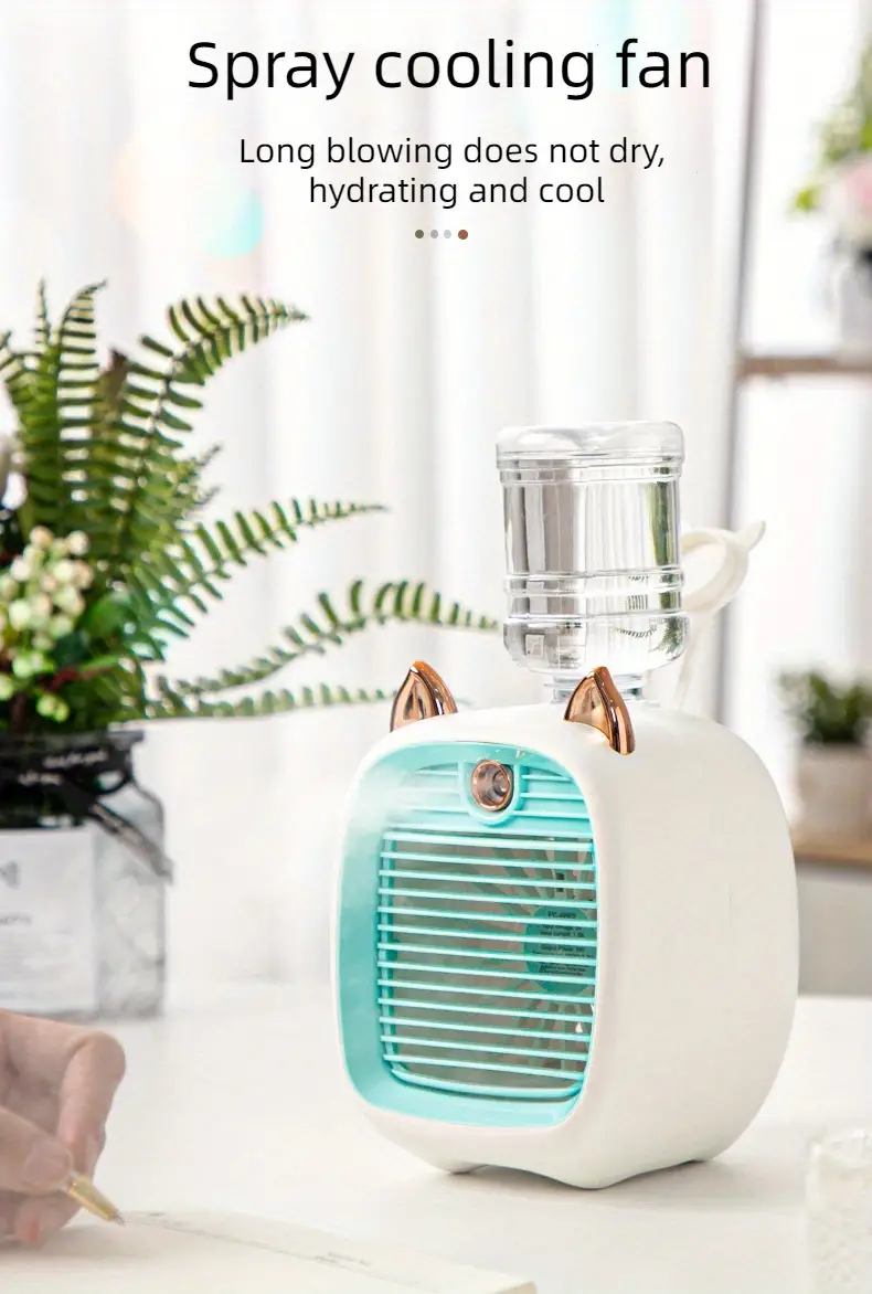 mini air conditioner fans desktop fan purifier outdoor house held adjustable humidifier fan details 1