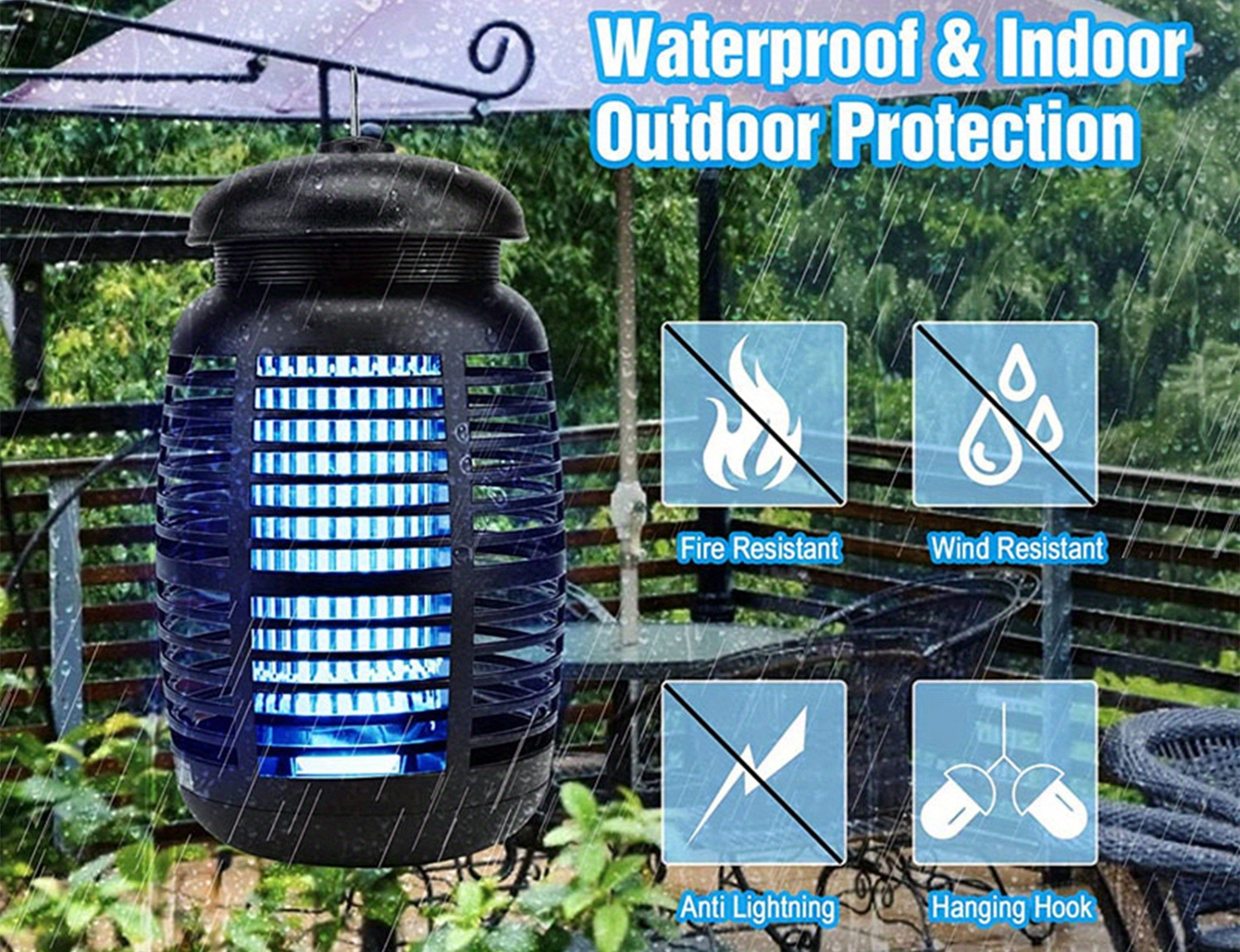 Outdoor Hanging Bug Zapper (Large)