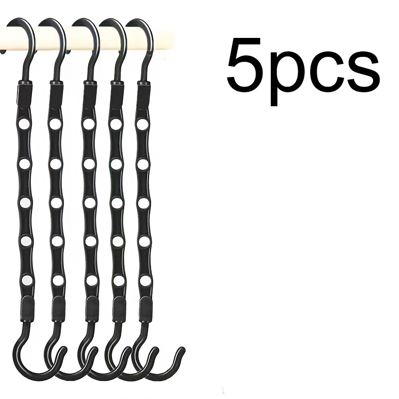 BHcorner Black Space Saving Hangers for Clothes,10 Pack Magic Hangers