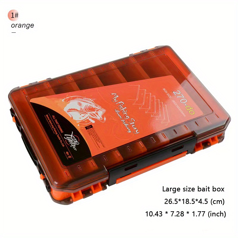 Multifunctional 2 Layers Fishing Tackle Box Double sided - Temu Mexico