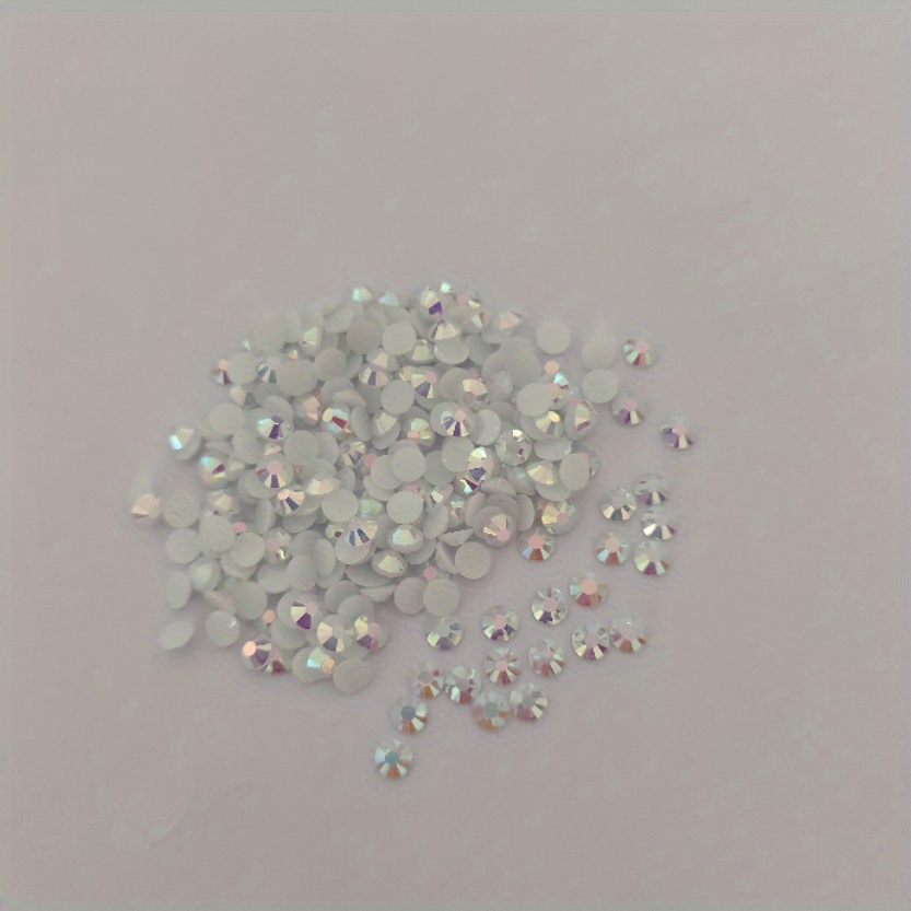 1000 Pcs Clear AB Flatback Rhinestones Round Beads For Nail Art