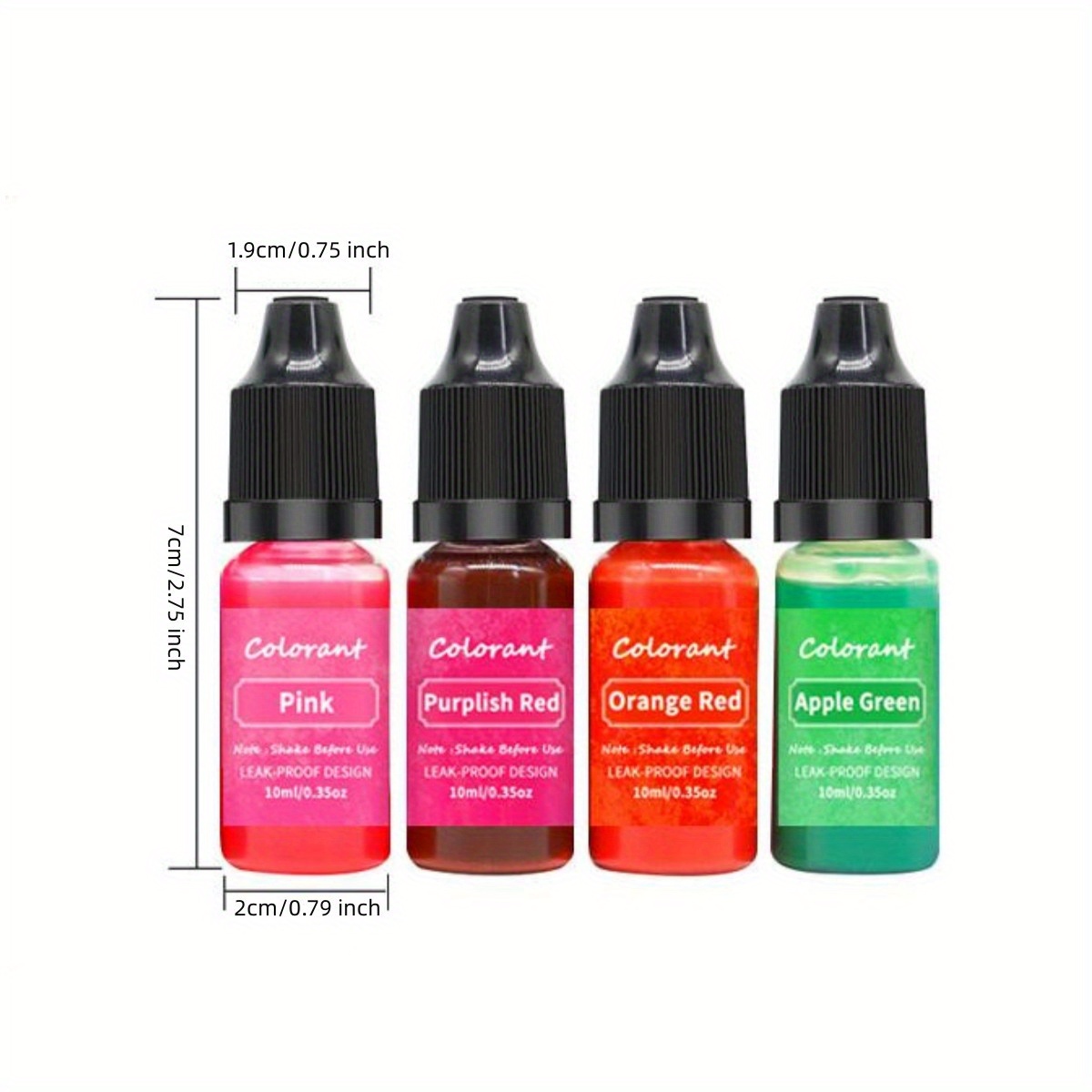 20 colori 10ml colorante per colla a goccia di cristallo ad alta  concentrazione per candele per aromaterapia, sapone fatto a mano, ornamenti  DIY e creazione di oggetti artigianali