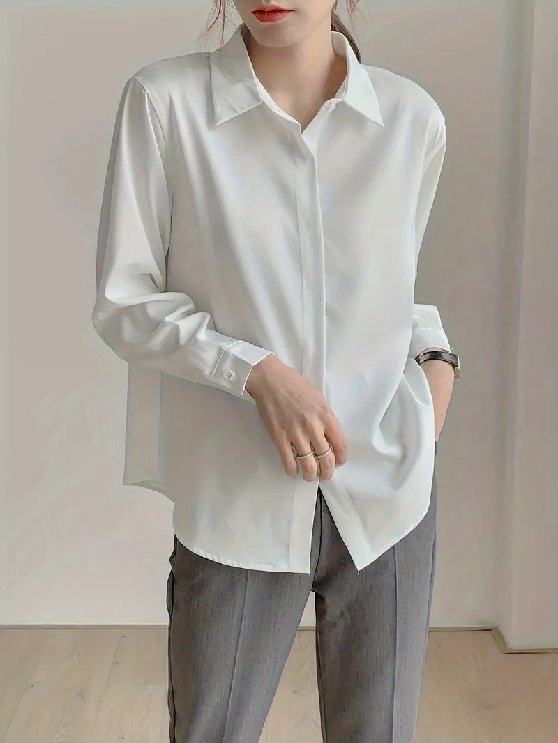 Lapel Neck Single Button * Casual Long Sleeve * For Office & Work, Women's  Clothing