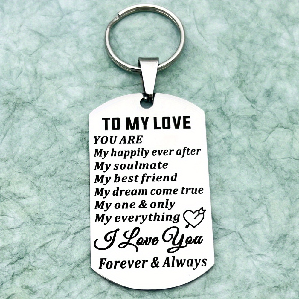 Je t'aime cadeaux pour lui son porte-clés pour petit ami femme de mari  couples porte-clés pour petite amie cadeau de Noël Saint-Valentin bijoux  pour Lo