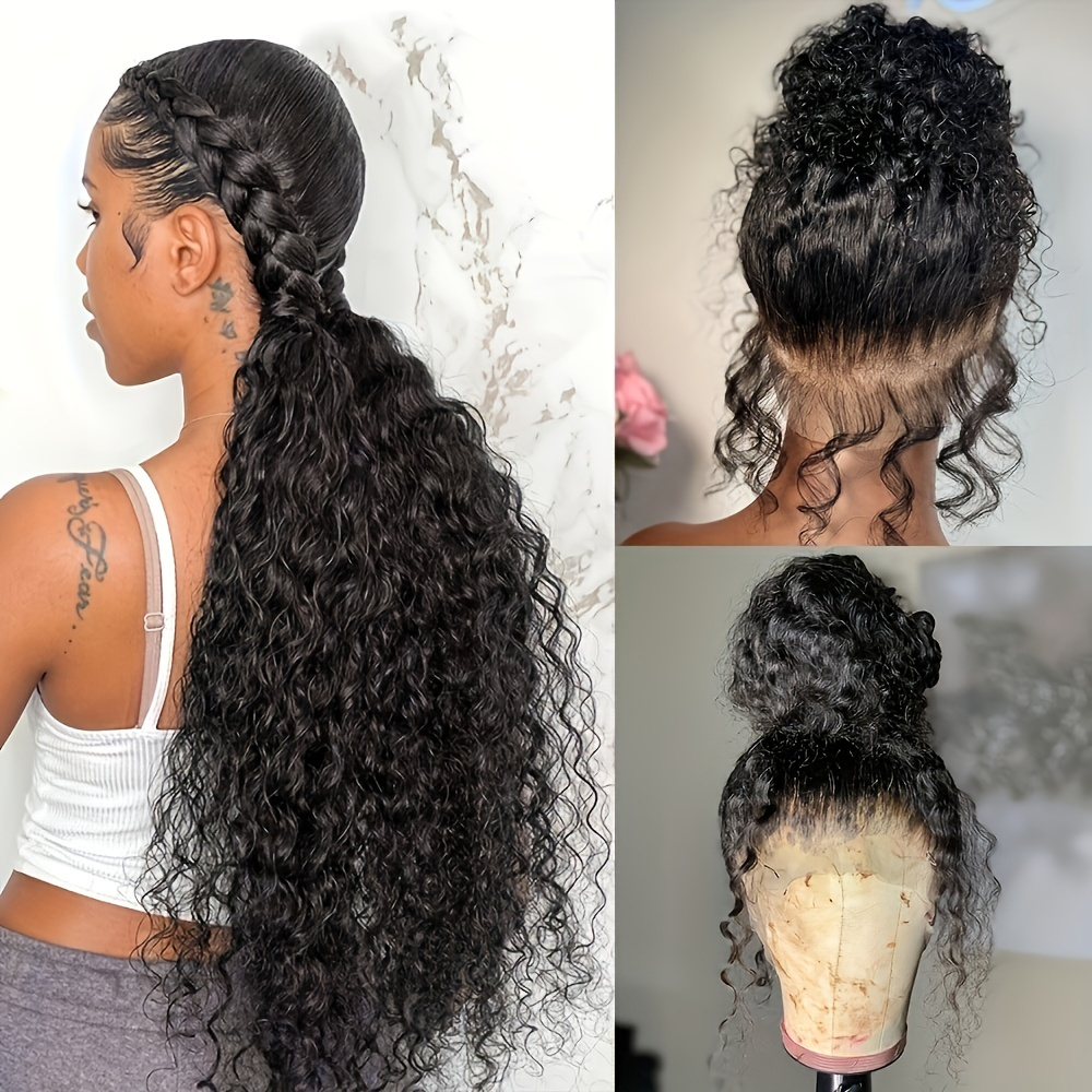 360 Transparent Lace Front Wigs With Baby Hair Pre Plucked Curly