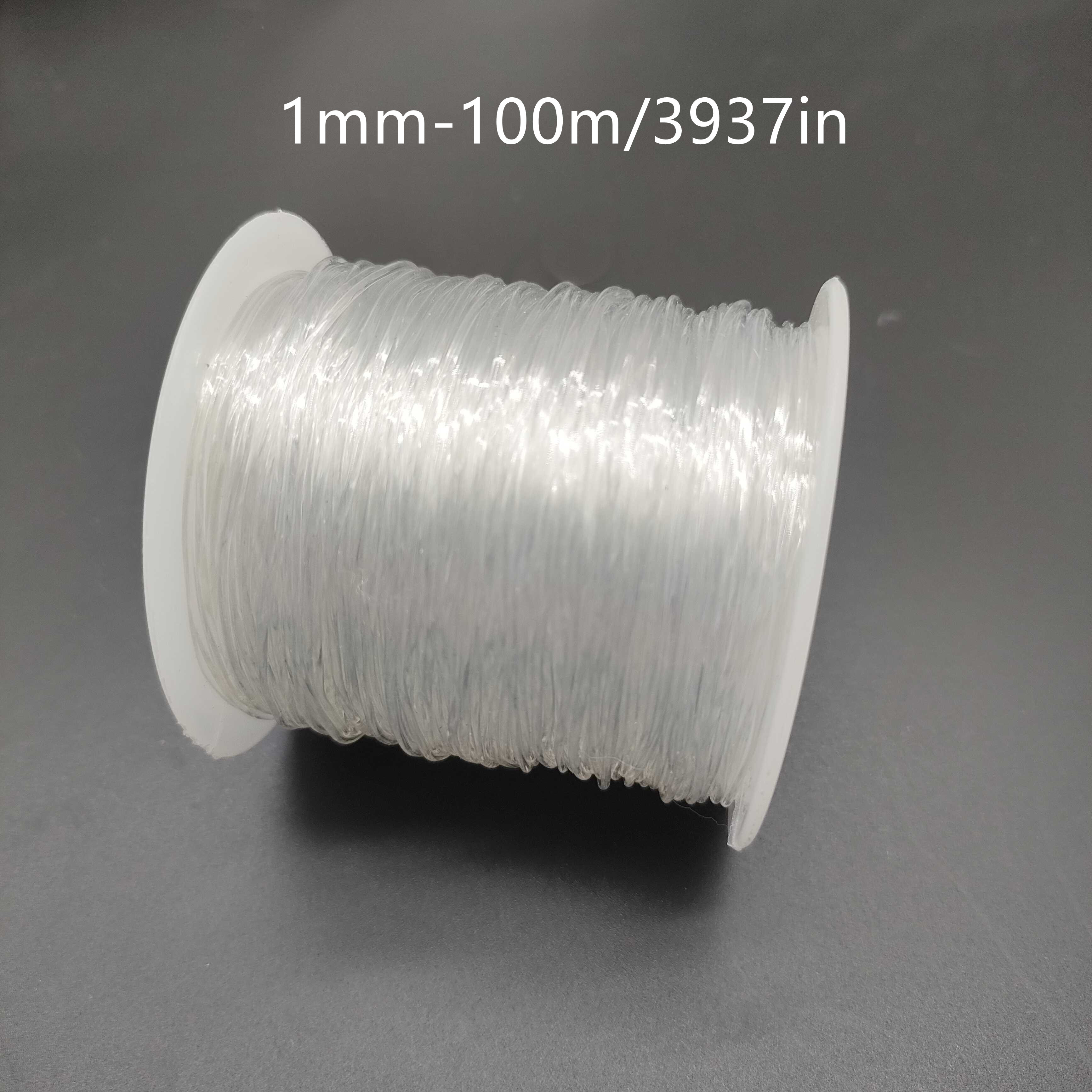 100M Plastic Crystal DIY Beading Fishing Line No Elastic Cord Rope