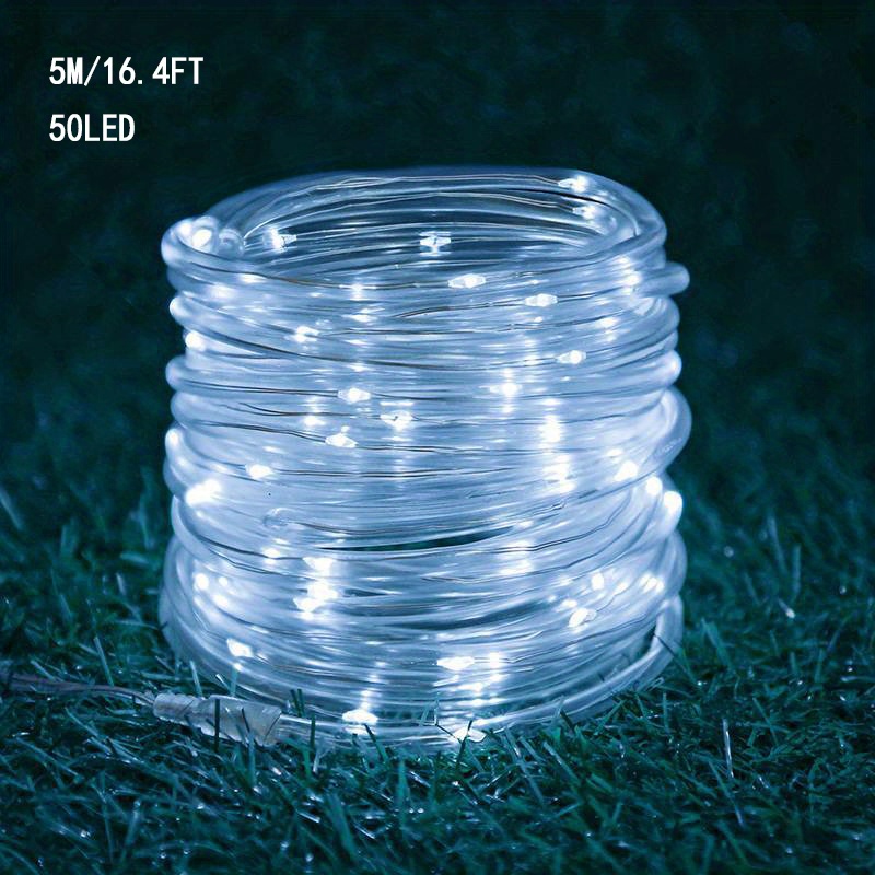 100 Leds Solar Tube String Lights 8 Modes Waterproof Outdoor - Temu