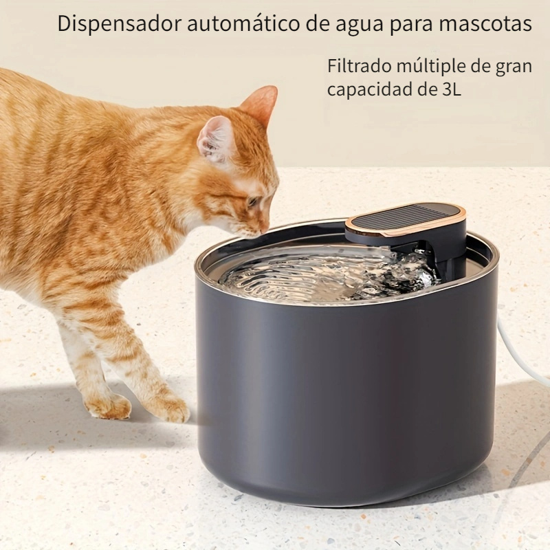 Fuente Agua Perros Gatos Dispensador Agua Acero Inoxidable - Temu Chile