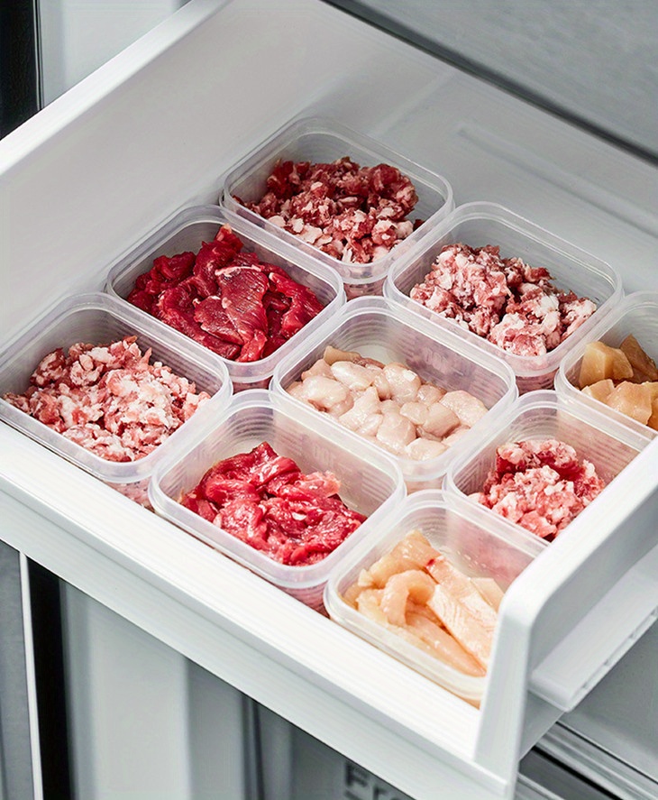 Refrigerator Storage Box Frozen Meat Compartment Case Freezer Fresh-Keeping  Container Portable Food Fruit Organizer Rice Box - AliExpress