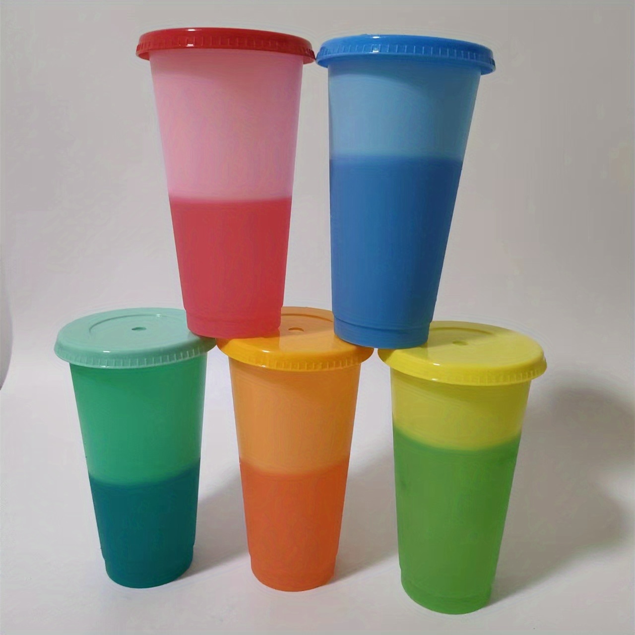 Reusable Colorful Plastic Cups Perfect For Home Outdoor - Temu