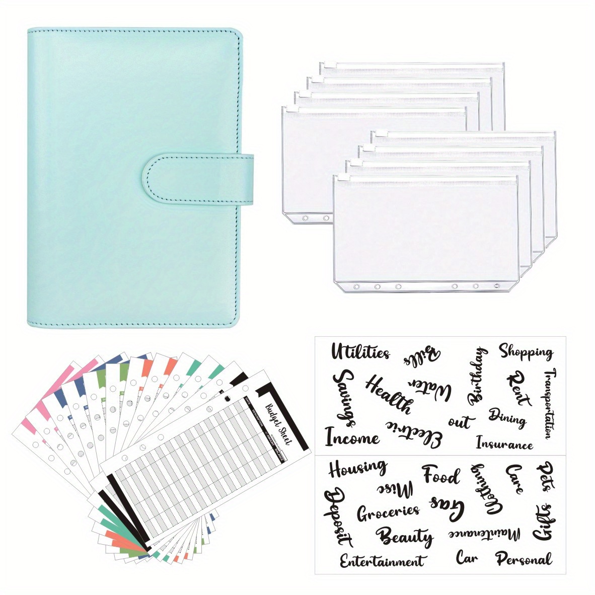 A6 Binder Journal Book Macaron Notebook Faux Leather Pu6 Temu