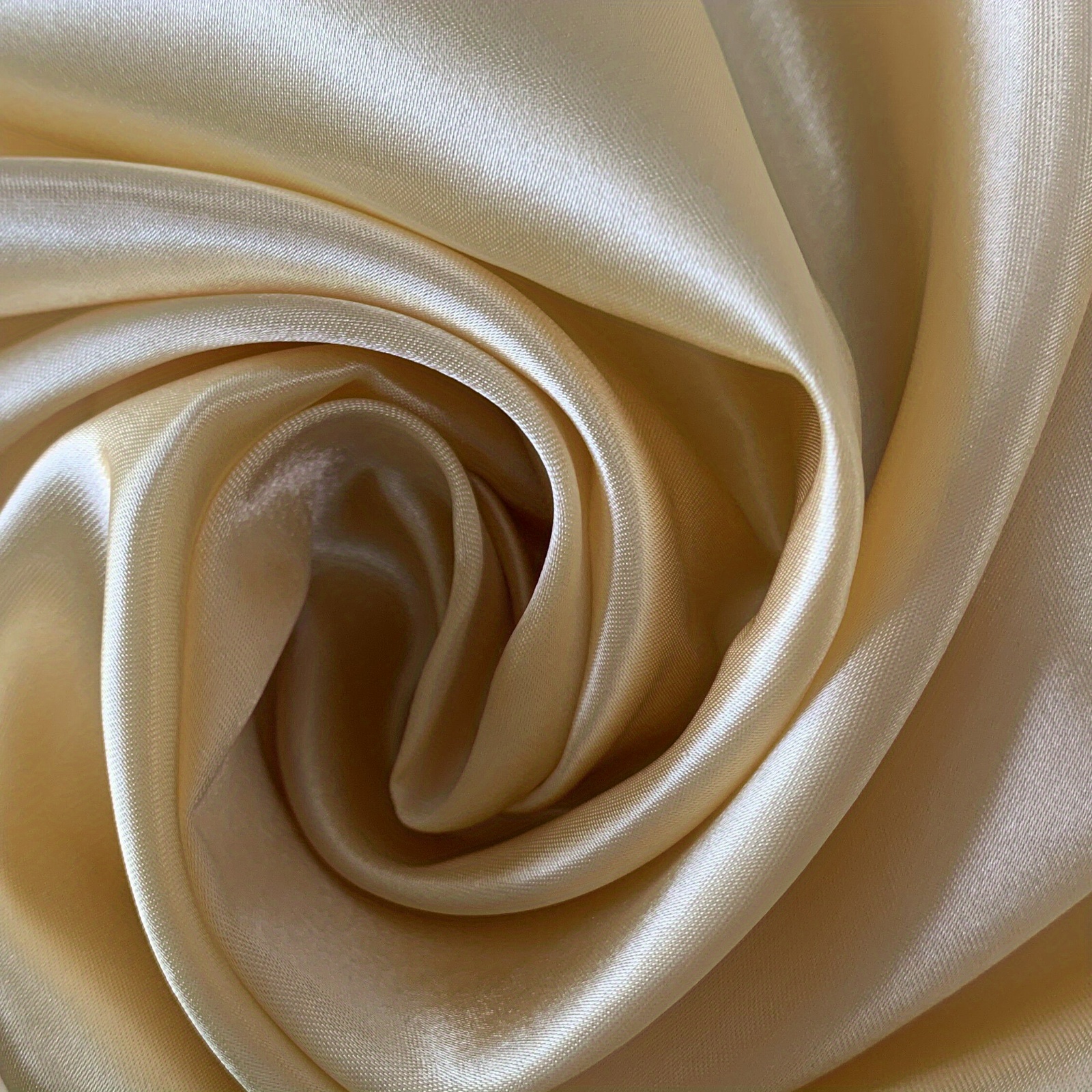 Bridal Satin - Brown Fabric