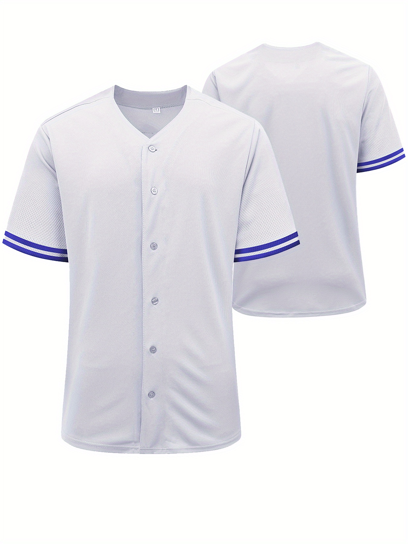 Men's Classic Design #10 Baseball Jersey, Athletic Button Up Short Sleeve Baseball Shirt for Training Competition S-XXXL,Temu