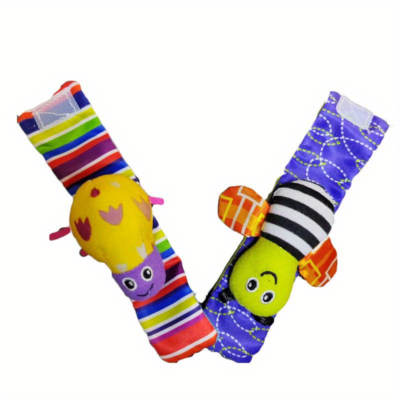 the_sophycloset - Juego de calcetines para bebé con sonajero para