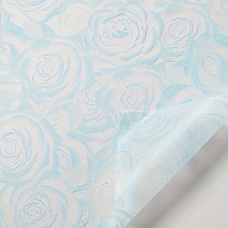 Flower Art Wrapping Paper Rose Wrapping Paper Fog Jelly Film