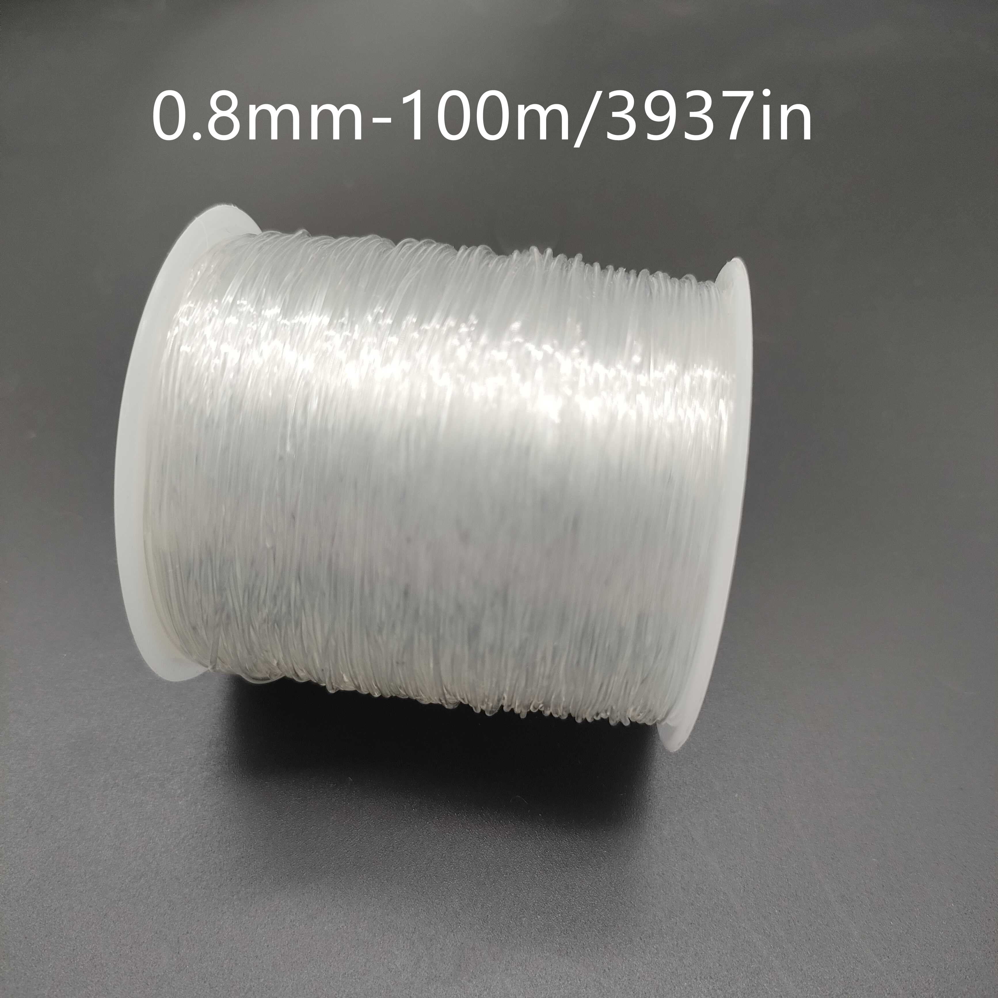 Ymiko Transparent Fishing Wire, Professional Design Excellent Material Jewelry Beading Wire Superior Performance Wear Resistant For Hand Made Works 0.