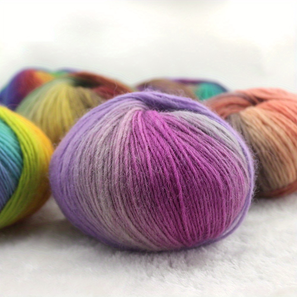 Wool Colored Yarn High Quality 100% Hand Knitting Yarn - Temu
