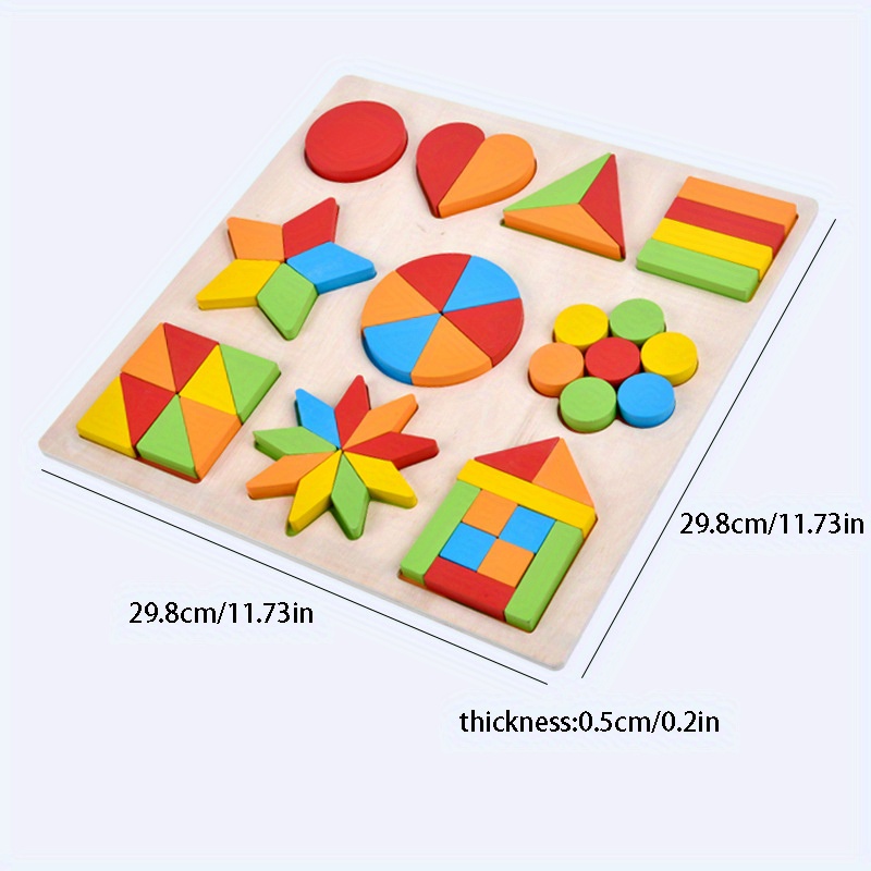 Puzzle Neves Neto Montessori Tangram Puzzle Di Legno 3D Colorf Costruttore  Gioco Da Tavolo Bambini Bambini Matematica Giocattoli Educativi Goccia De  Dhgh5 Da 2,5 €