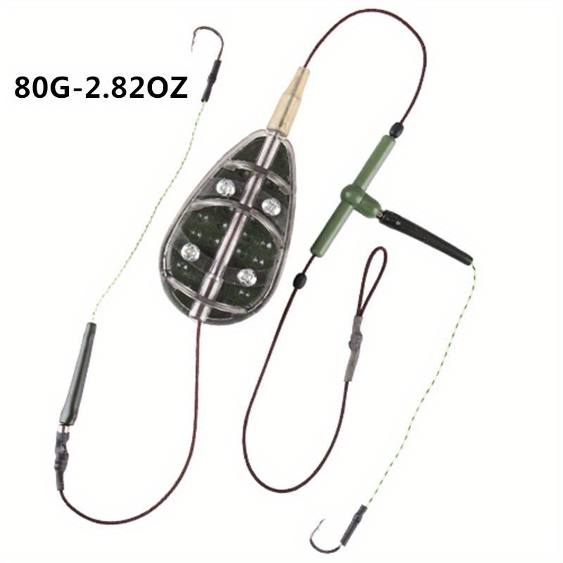 Stainless Steel Carp Fishing Bait Cage Swivel 3 Line Hooks - Temu United  Kingdom