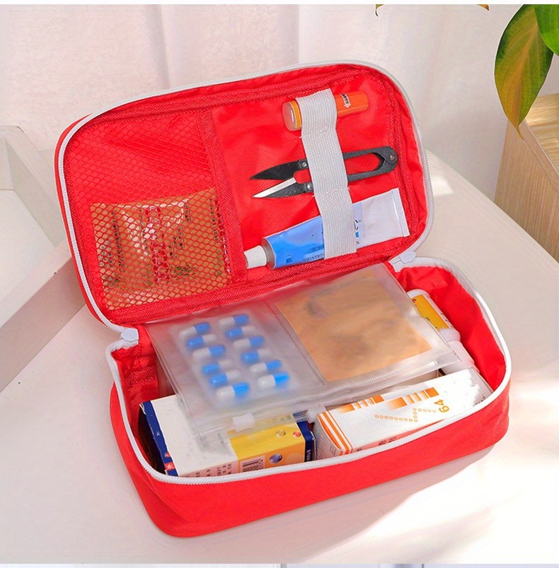 First Aid Kit Bag Family Epidemic Prevention Kit Empty - Temu