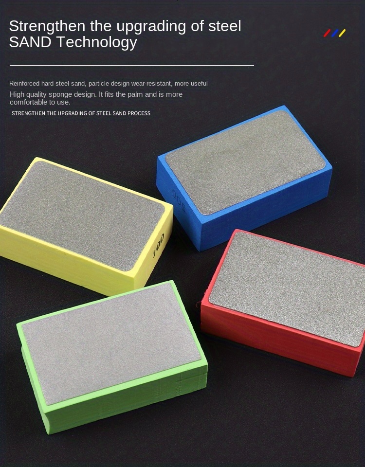 Diamond Hand Polishing Pads Diamond Sanding Blocks Reusable Temu New