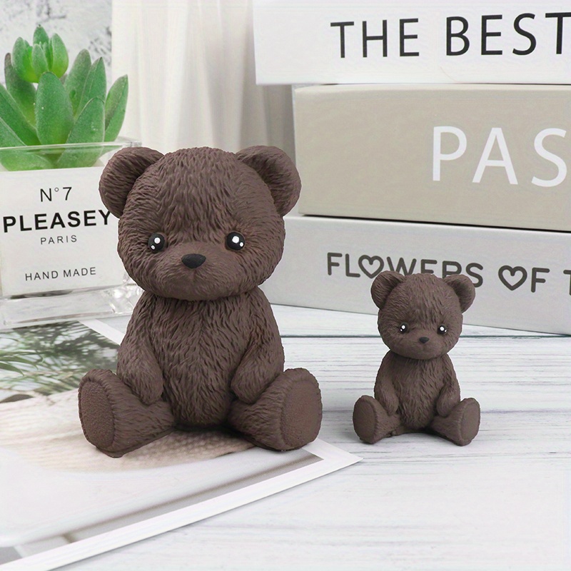 Cartoon Bear Shaped Aromatherapy Gypsum Candle Mold Handmade - Temu