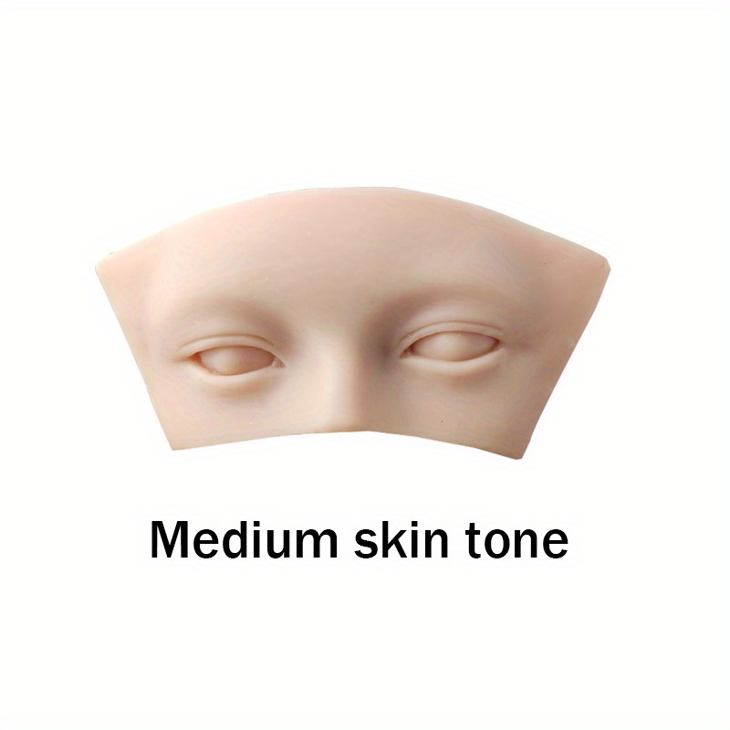 1pc Makeup Mannequin Face, 5D Silicone Makeup Practice Face, Mannequin Head  Yellow Face Makeup, Silicone Makeup Practice Board