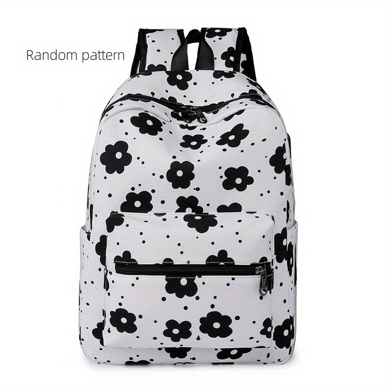 Animal Print Backpack Lightweight Schoolbag Outdoor Travel Bag