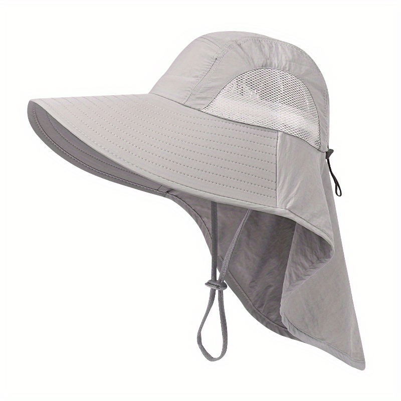 Womens Fashion Ponytail Bucket Hat Grey With Wide Brim, Neck Flap, And UV  Protection For Summer Outdoor Activities Beach Caps And Sun Blocks  HKD230625 From Xiaoliu_store, $9.28