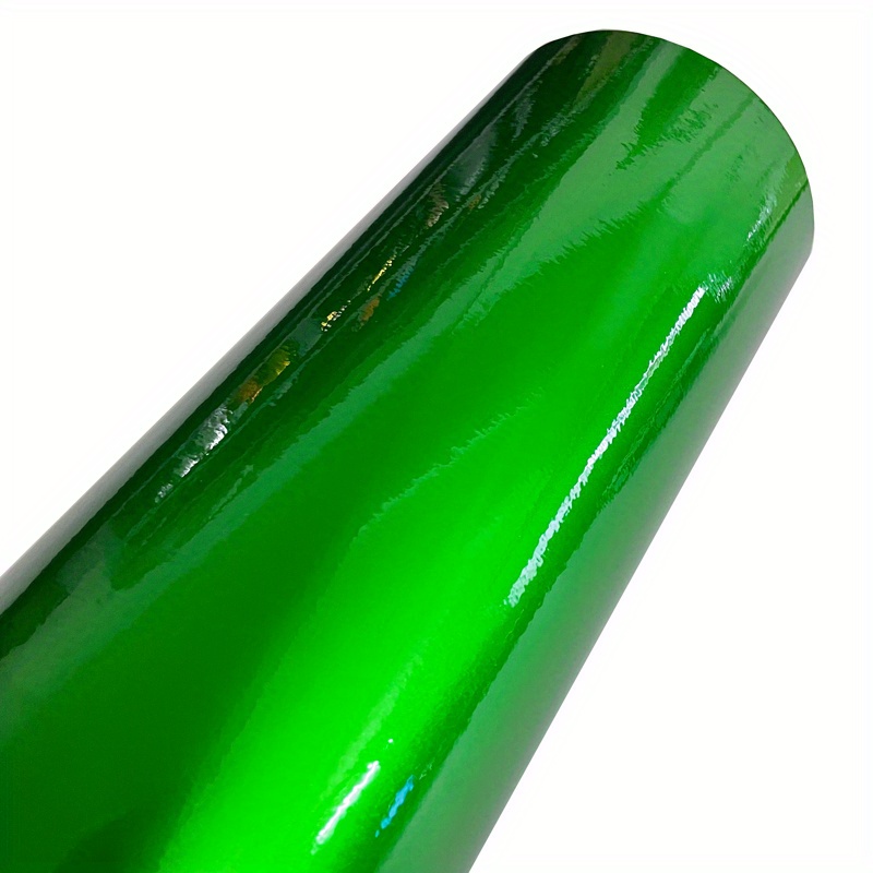 WRAPXPERT Vinilo adhesivo cromado verde, espejo cromado, vinilo verde  metálico, sin burbujas, 12 x 5 pies, rollo de vinilo adhesivo permanente  verde