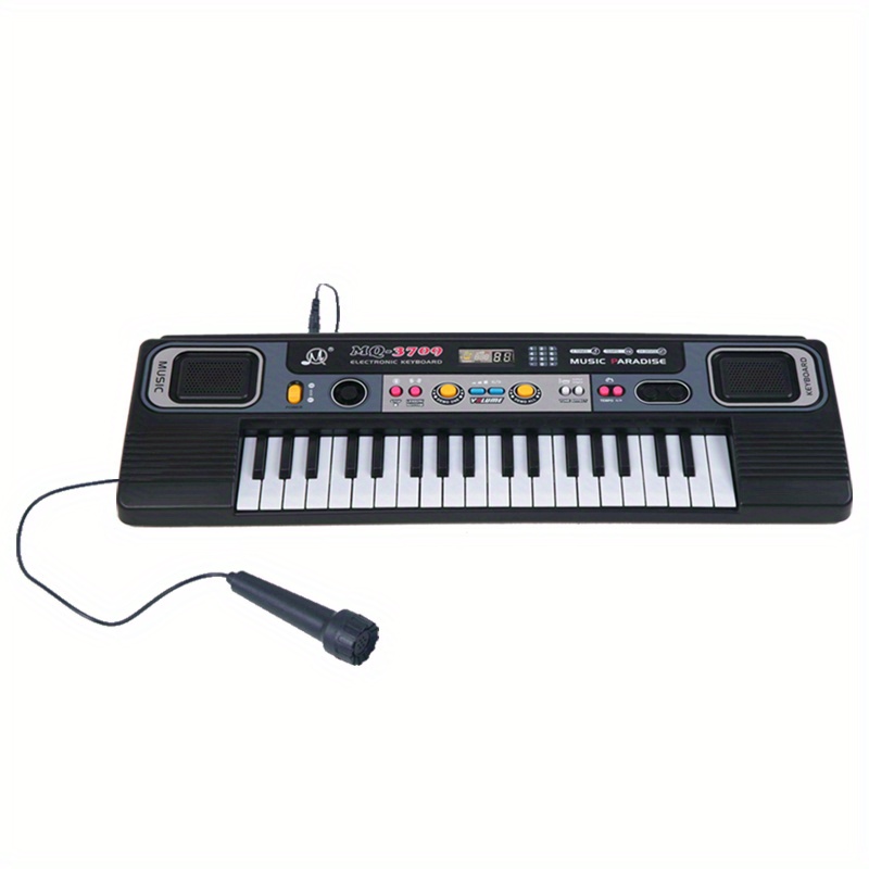 Source Teclado eletrônico infantil 37 teclas piano w/microfone