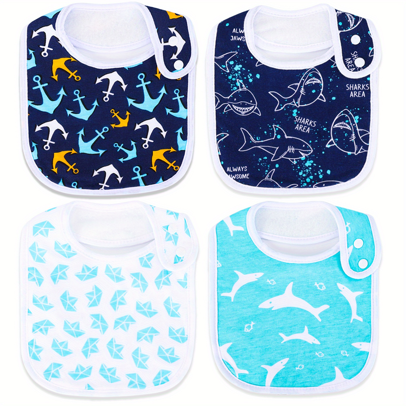 Baberos personalizados para niños y bebés Paños para eructos Granja  Animales de corral Ee Ii Oh Music Farm Artículos de algodón para bebé niña  y niño