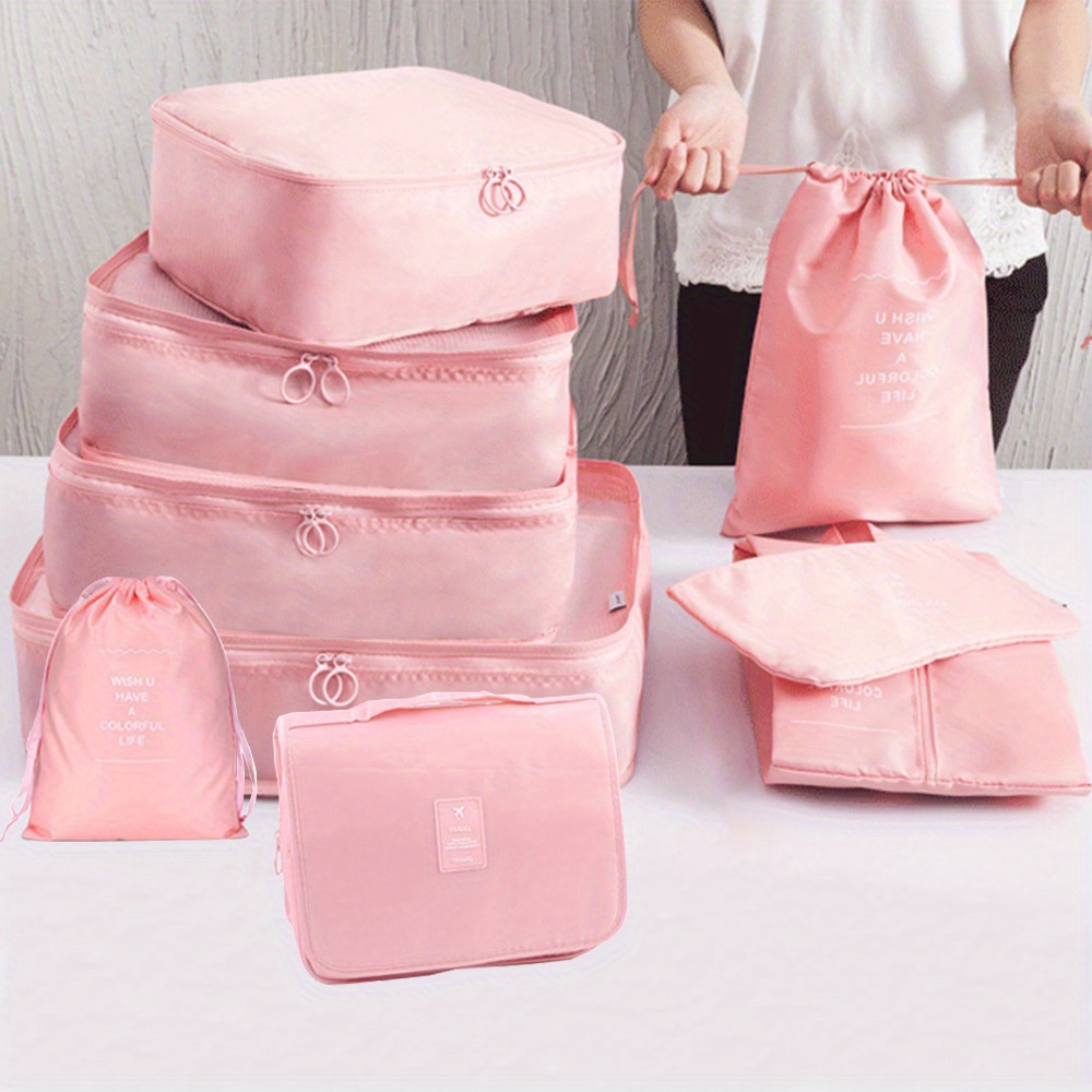 Travel Packing Cubes, Multifunction Travel Luggage Bags, Clothes & Shoes  Cosmetics Storage Bags - Temu