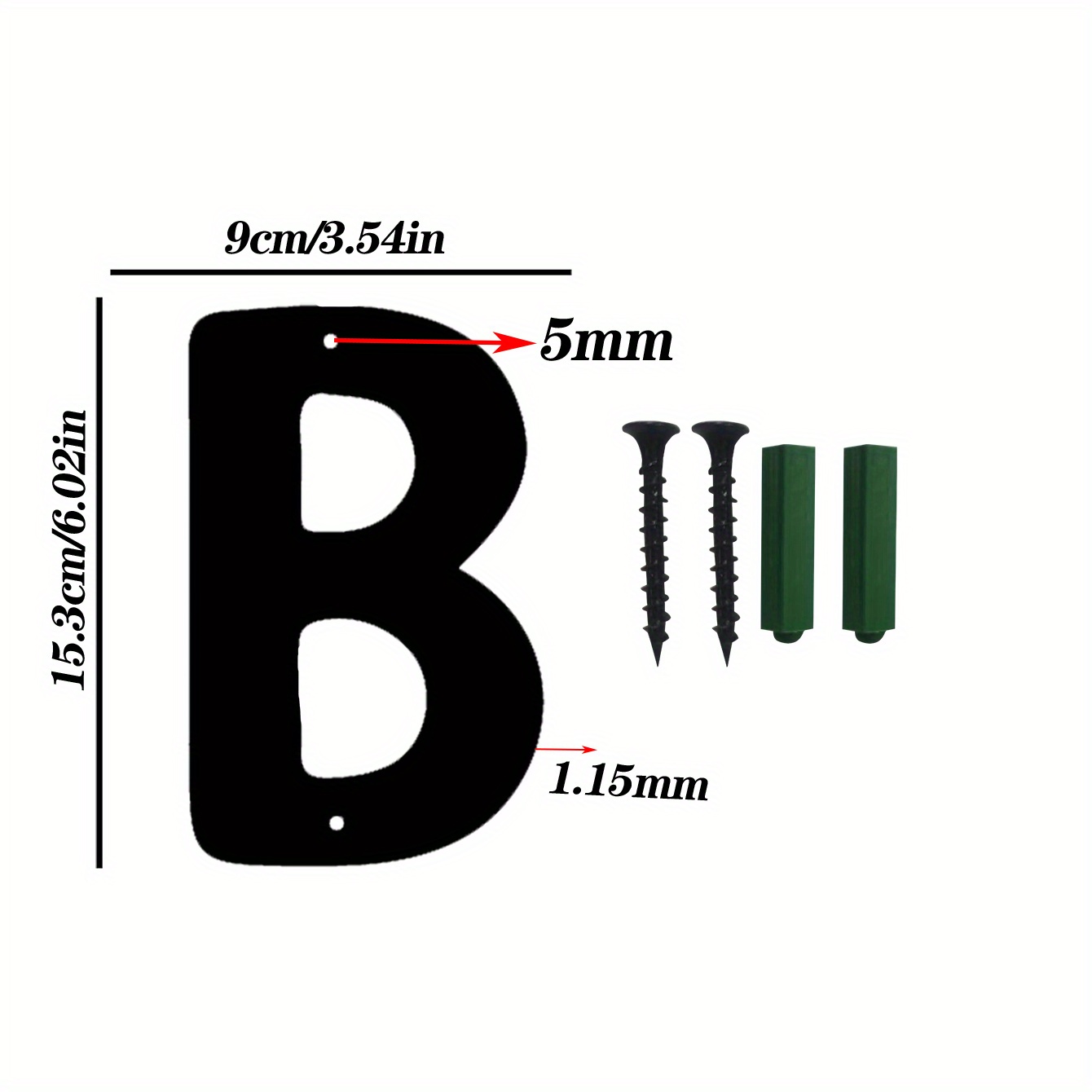 Metal Number Plate 10 Numbers And 3 Letters House Number - Temu