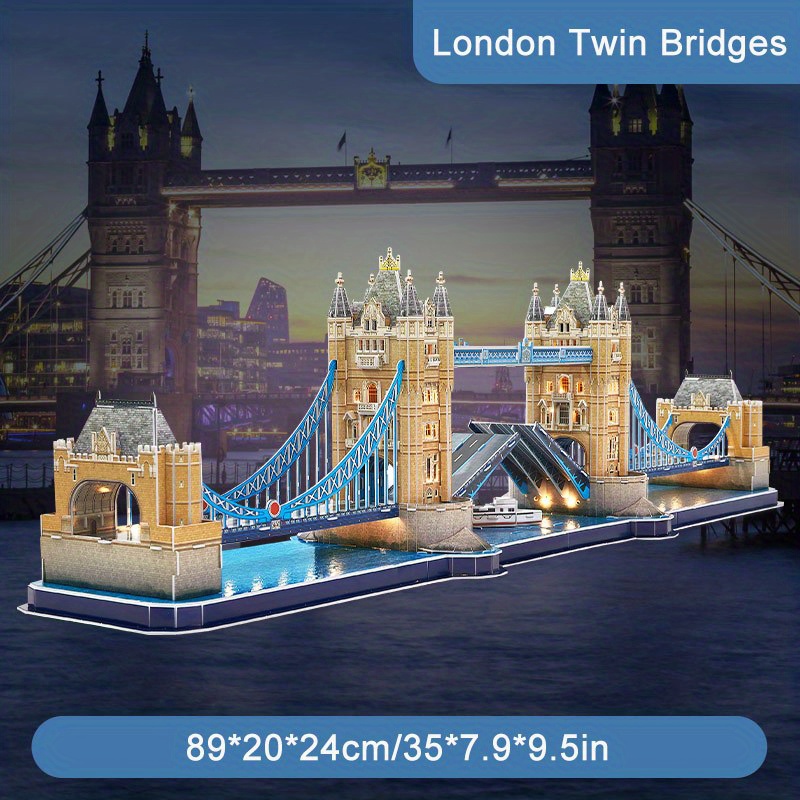 3D London Puzzle with LEDs — Juguetesland