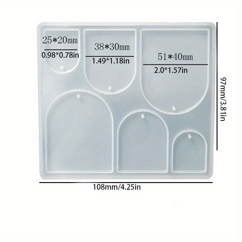 Jewelry Resin Molds, 38grids Pendant Silicone Molds For Epoxy Resin DIY  Jewelry Resin Casting Molds For Pendant, Earrings, Necklace, Keychains  Making